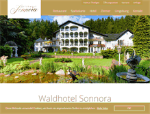 Tablet Screenshot of hotel-sonnora.de
